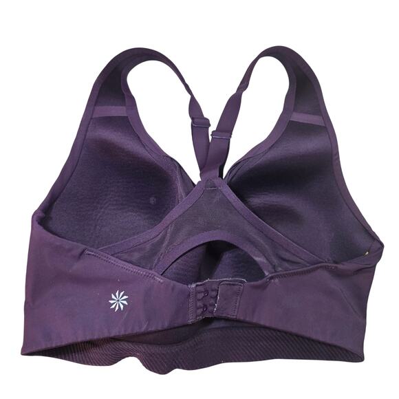 Athleta Advance High Impact Purple Adjustable Sports Bra Women's Size 32DD - Picture 3 of 4